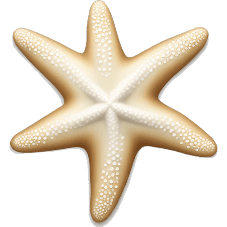 Beige and white starfish emoji