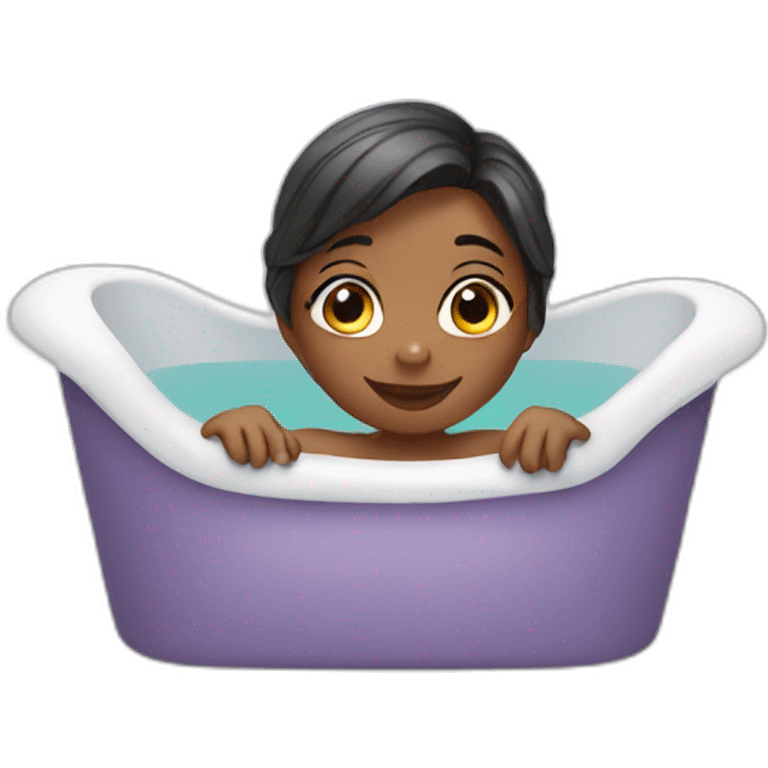 girl in tub emoji