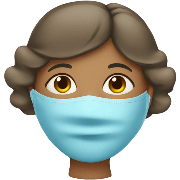 girl in light blue sleeping mask emoji