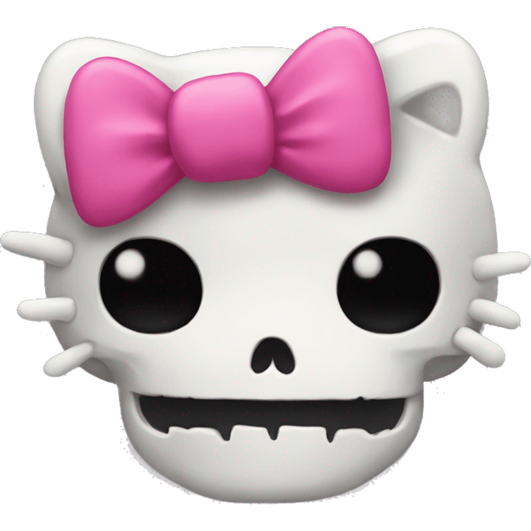 hello kitty skull emoji