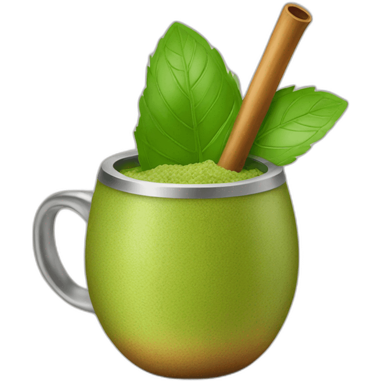 yerba mate drink of argentina emoji