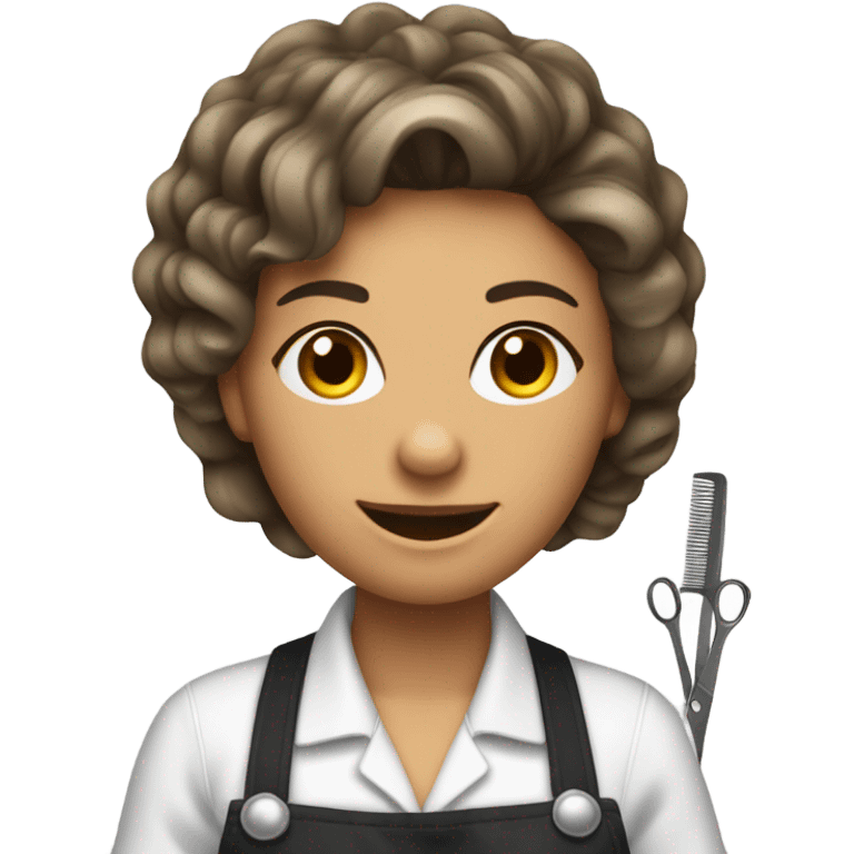 woman hairdresser profession emoji