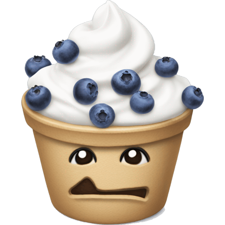 Skyr with blueberries  emoji