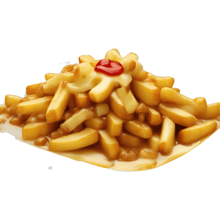 Poutine mange une poutine emoji