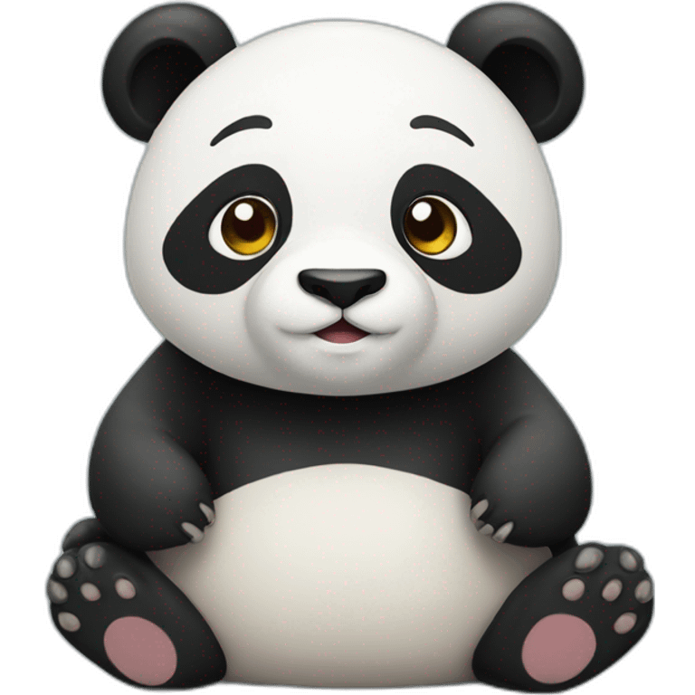 panda sur tortue emoji