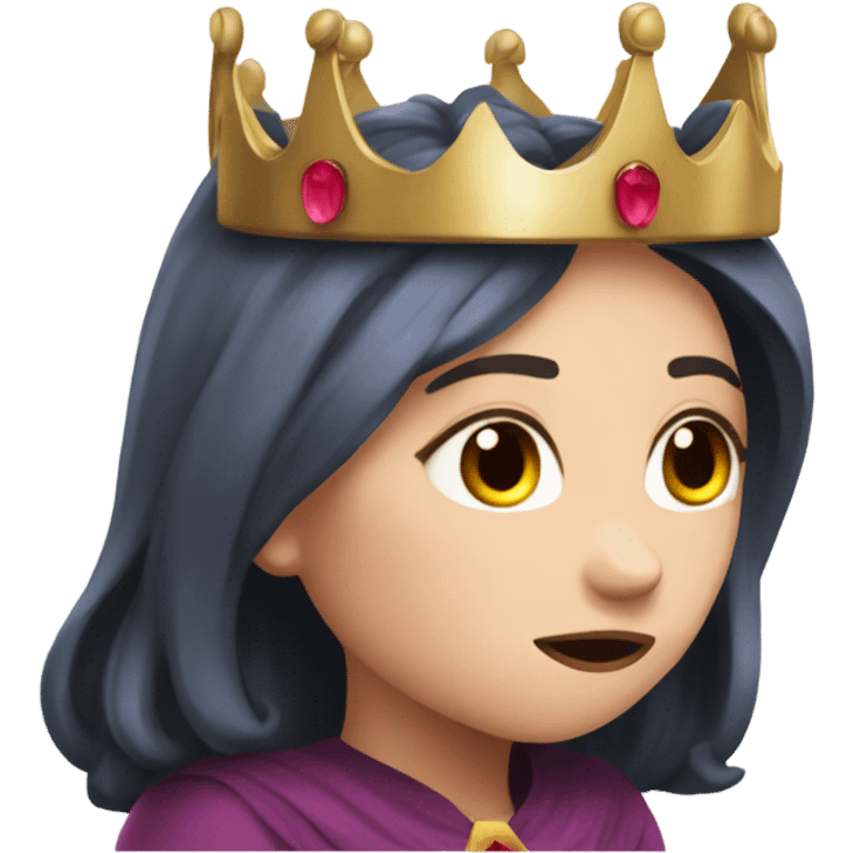 wanda maximoff with crown crying emoji