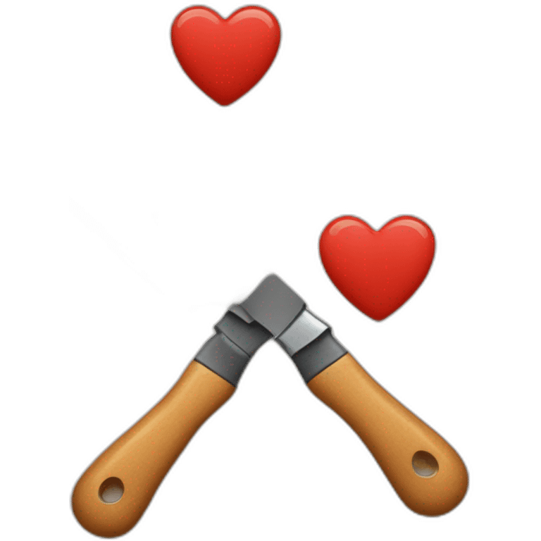 Cœur avec un couteau emoji