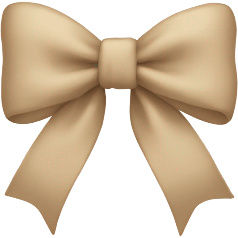 Beige bow emoji