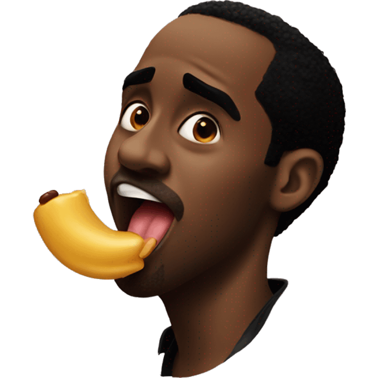 P Diddy licking his lips emoji