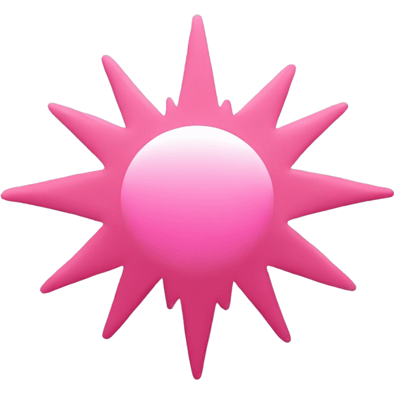 Pink rising sun emoji