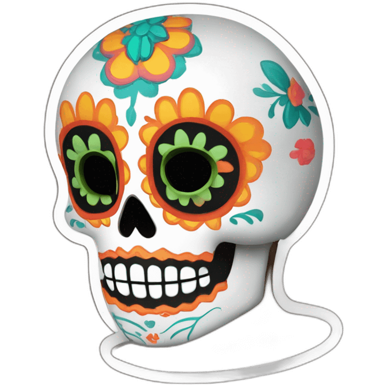 dia de los muertos sticker skool emoji