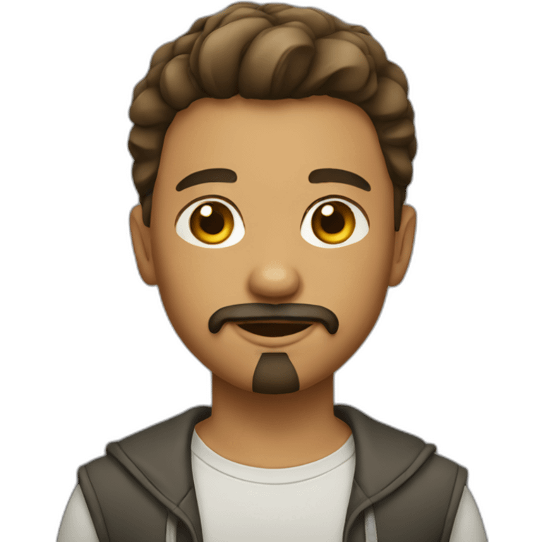 boy with goatee emoji