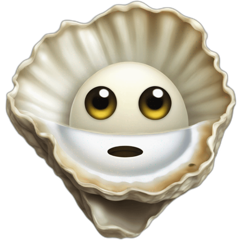 oyster with eye as pearl emoji