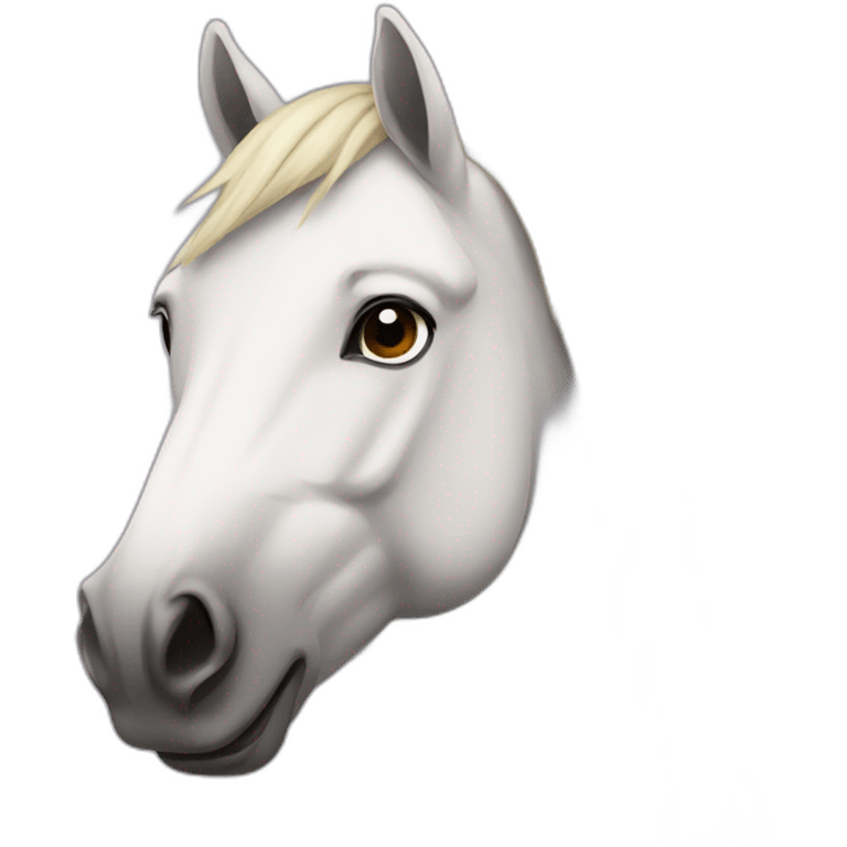 front facing horse emoji