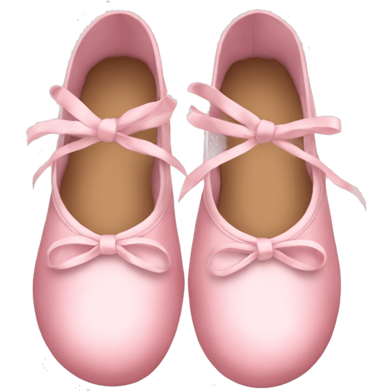 soft pink ballerina shoes emoji