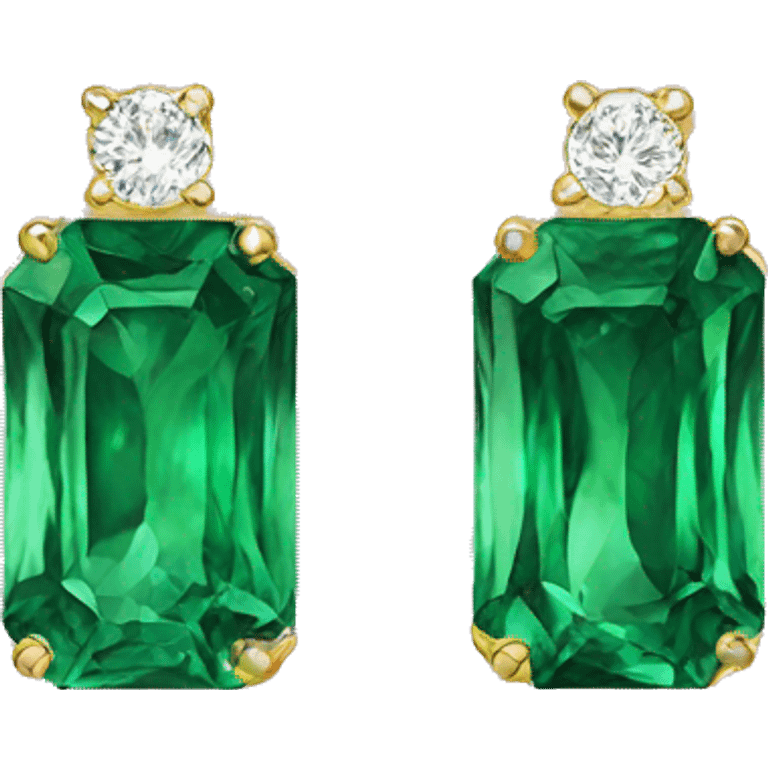 emerald earrings emoji