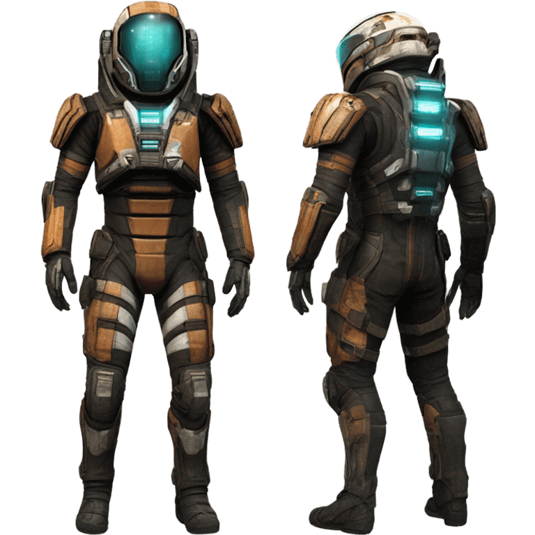 Isaac Clarke dead space suit front and back emoji