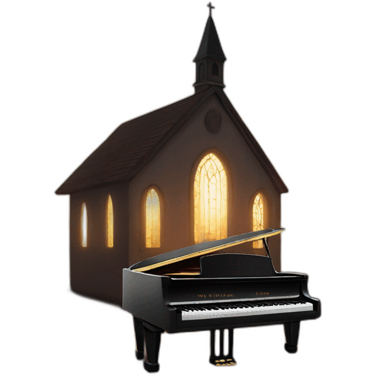 Ccandlelight piano concert on an old church emoji