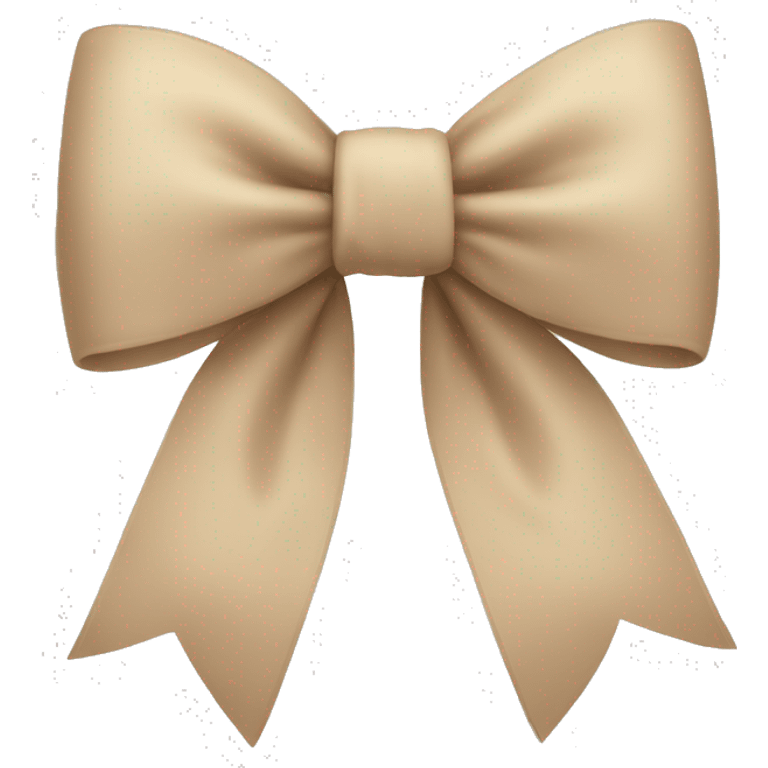 Beige bow  emoji