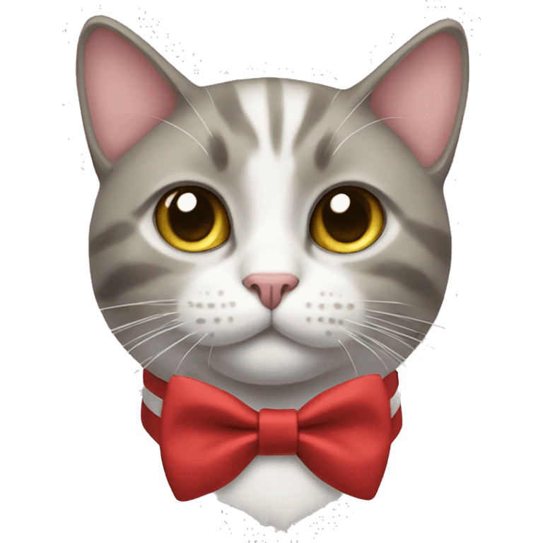 cat with a bow tie emoji