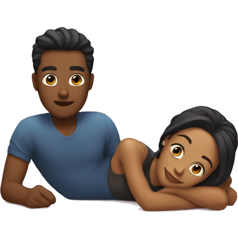 Couple laying down emoji