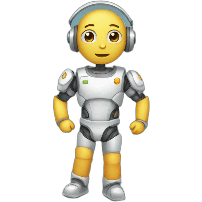 chatbot full body cute emoji