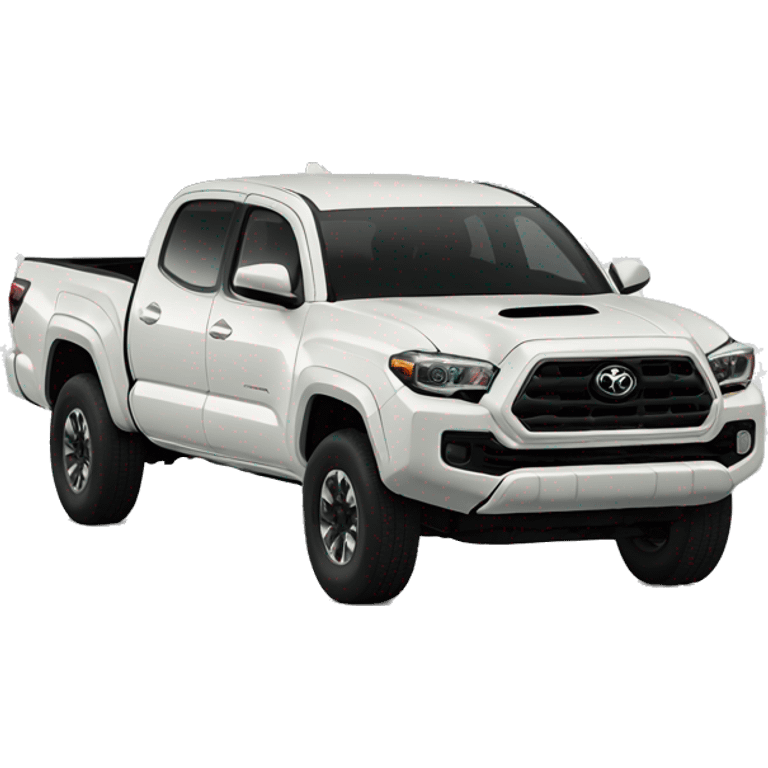 Toyota tacoma white front view toyota grill emoji