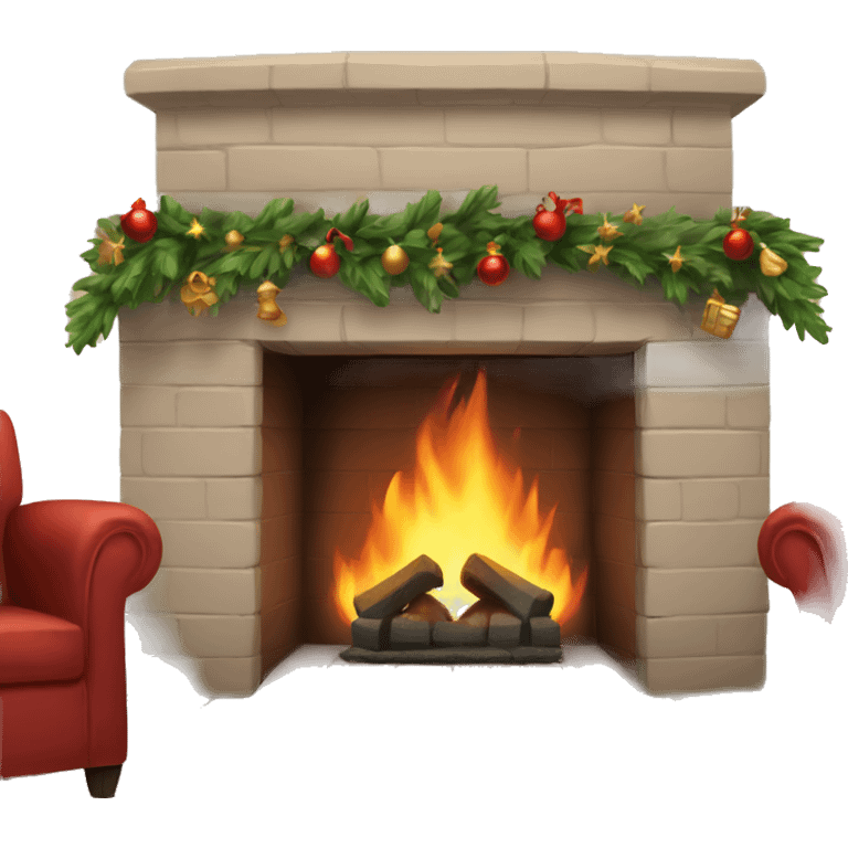 chrismas fireplace emoji