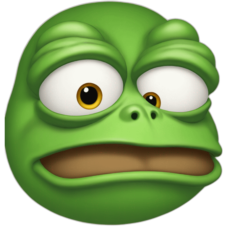 Pepe the frog with heard emoji