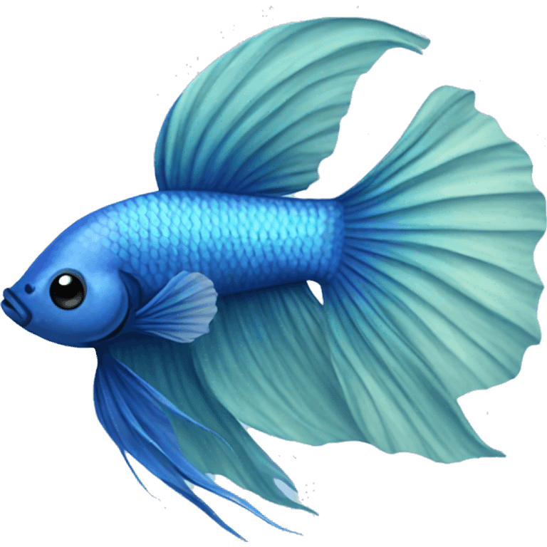 blue betta fish emoji