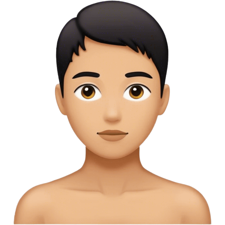 fron genderless silhouette to illustrate a user. Colour should have contrast for both light and dark backgrounds emoji