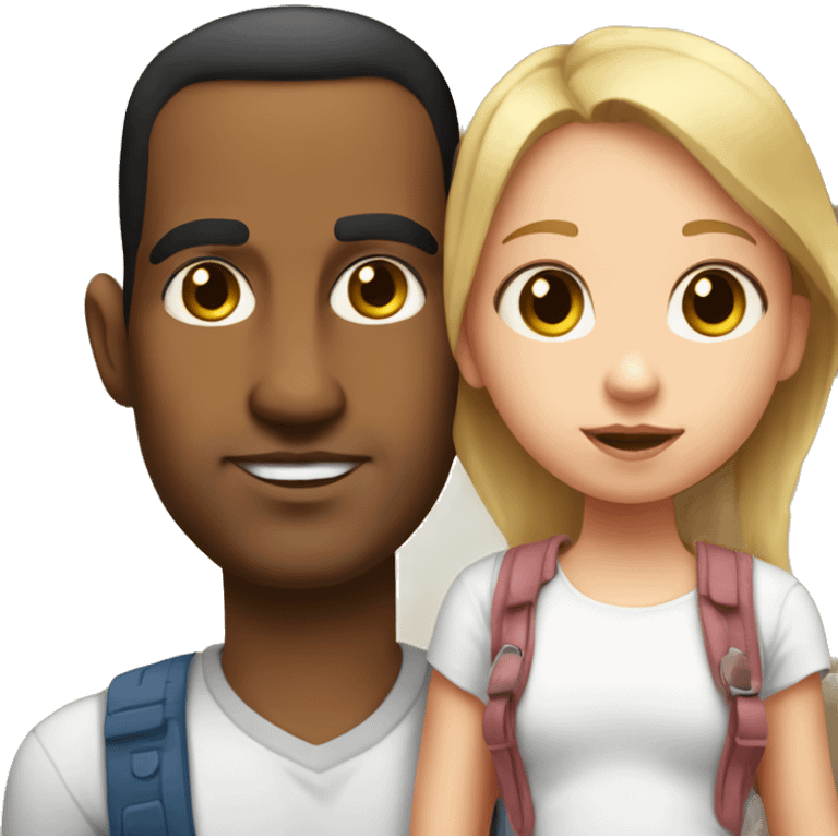 dominican man with a huge forehead and a fat nose holding his 7 year old white daughter. emoji