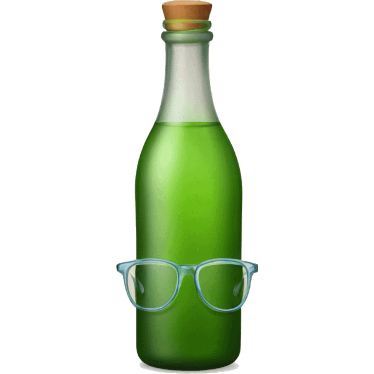 Bottles with glasses emoji