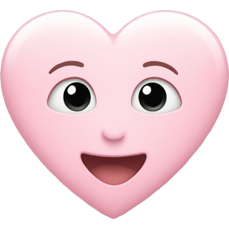 Light pink heart emoji