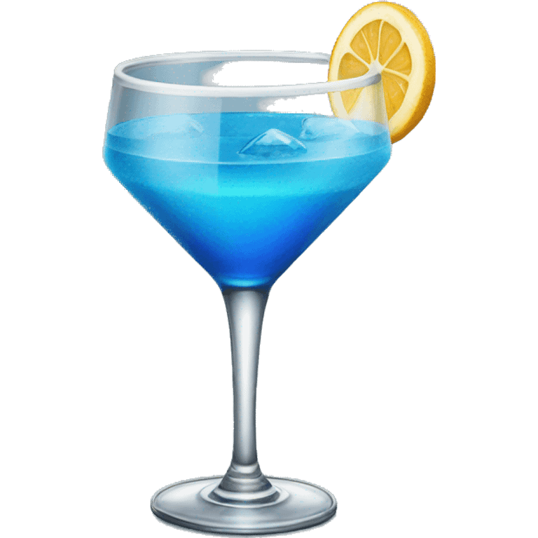 Pretty blue cocktail emoji