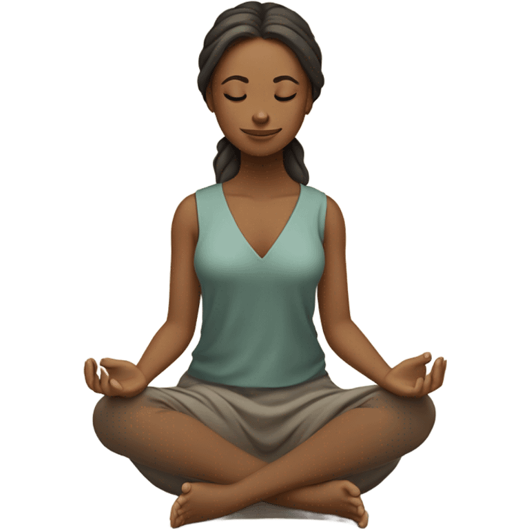 I want you to make me an emoji of a girl meditating emoji