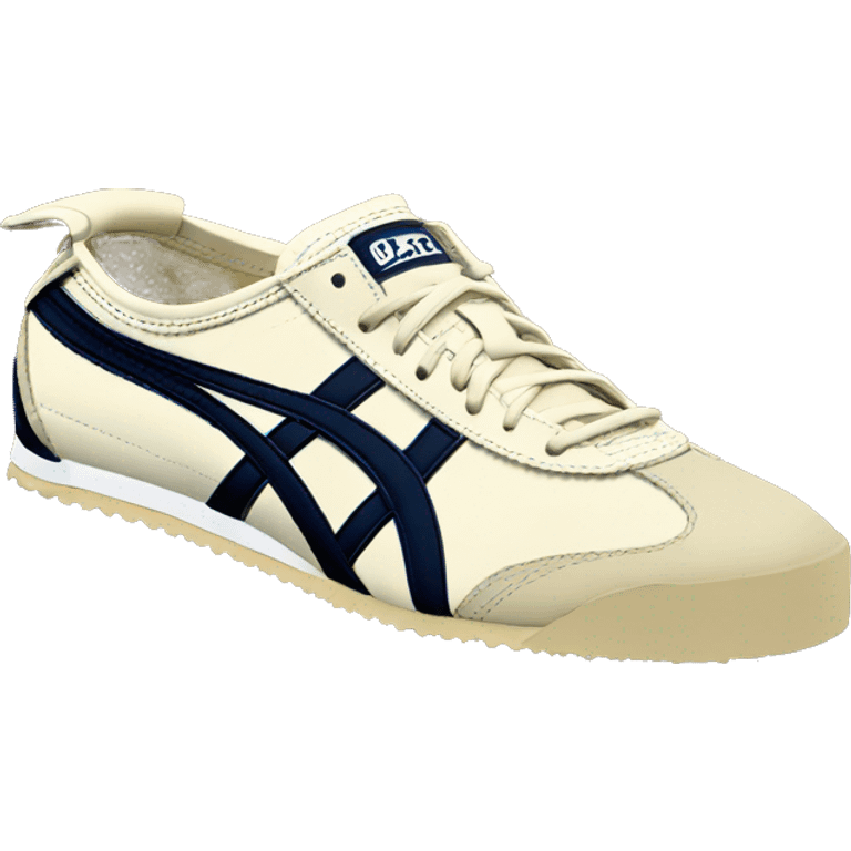 onitsuka tiger mexico 66 beige peacoat sneaker  emoji