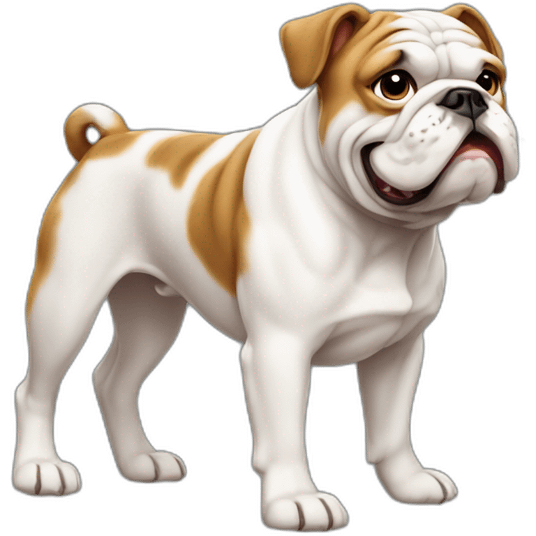 Dog Bulldog full-height emoji