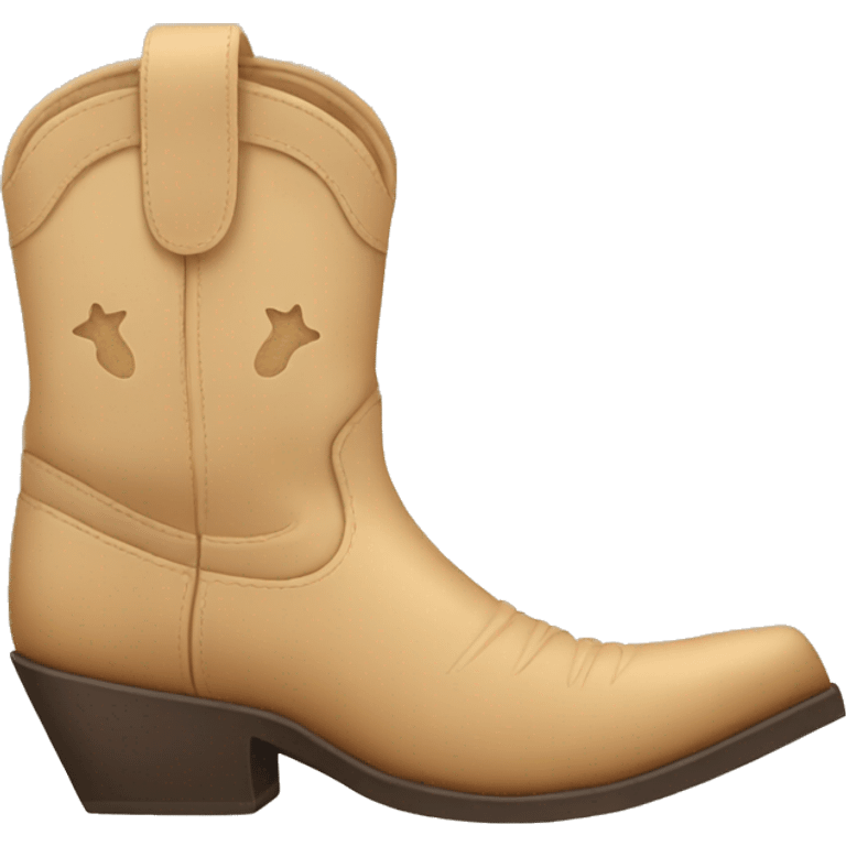 beige cowboy boots emoji