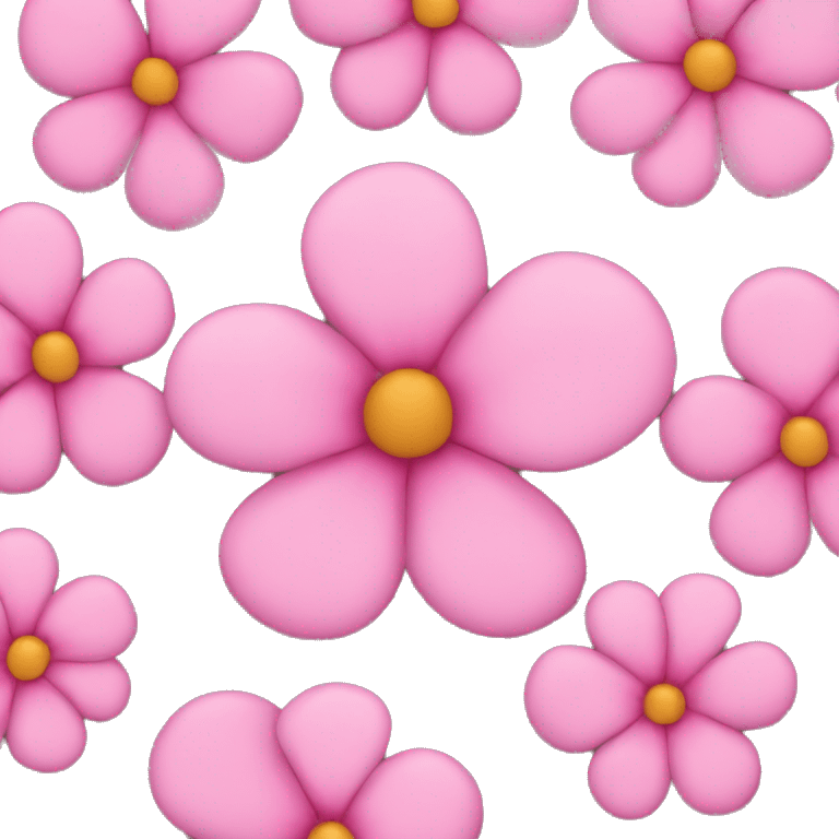 pink flowers emoji