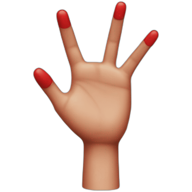 Nick Cave's red right hand emoji