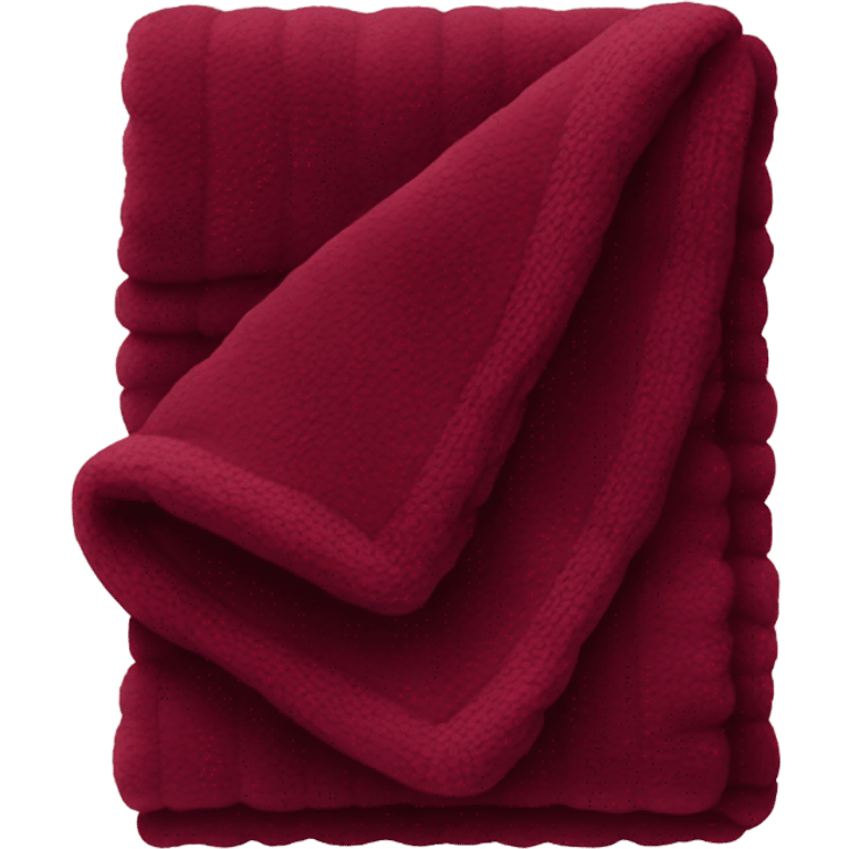 burgundy blanket emoji