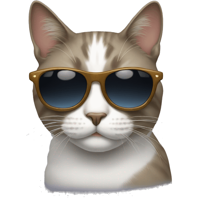 Cat with sunglasses emoji