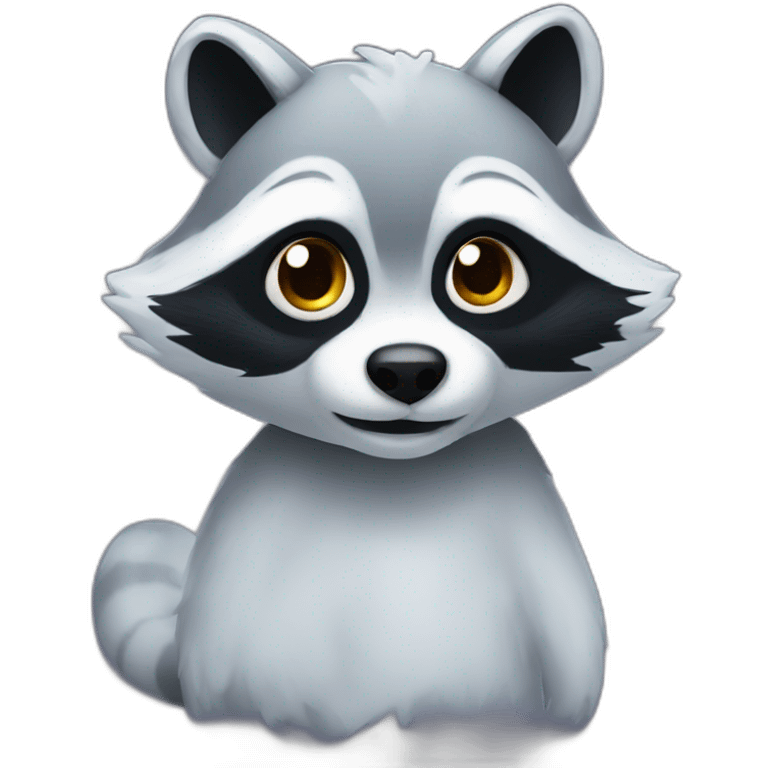 ghost racoon emoji