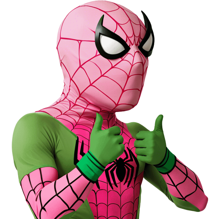 pink spiderman emoji