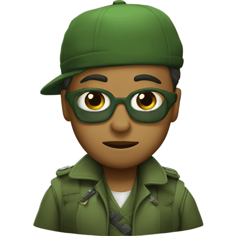 Gabardina verde emoji