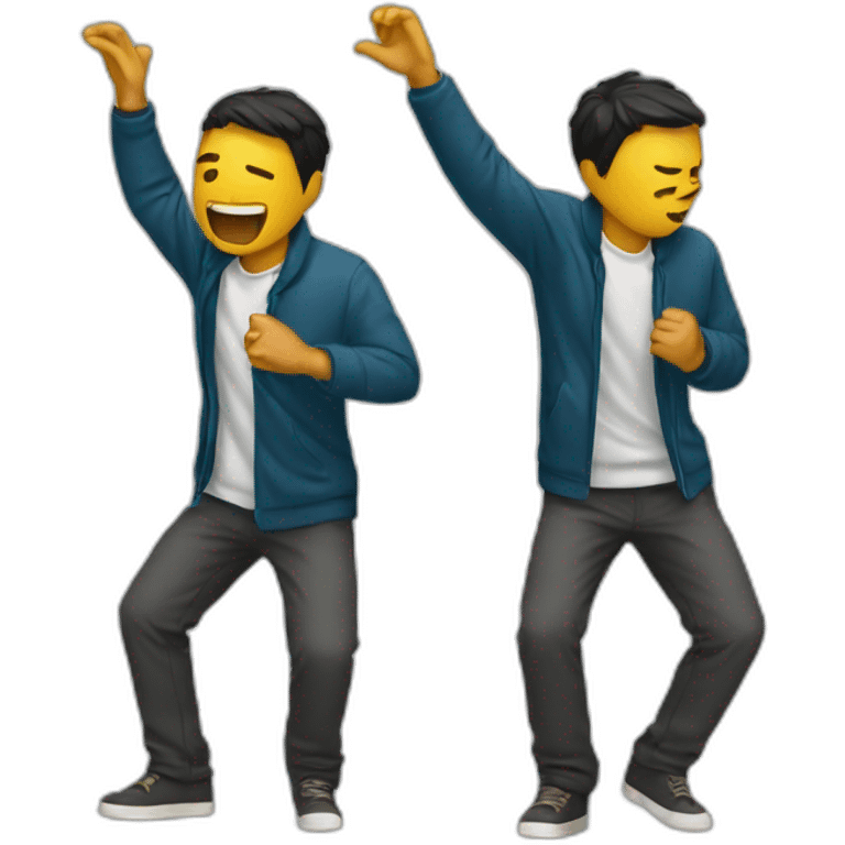 Homme qui dab emoji