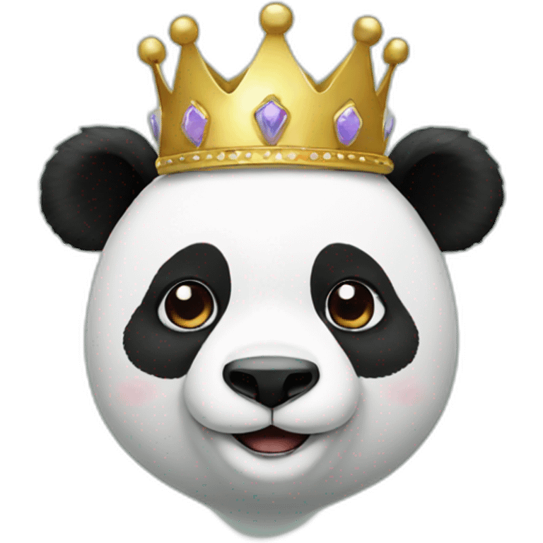 panda with crown emoji