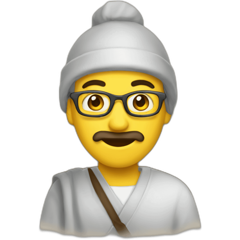 Monje en un escriptorum emoji