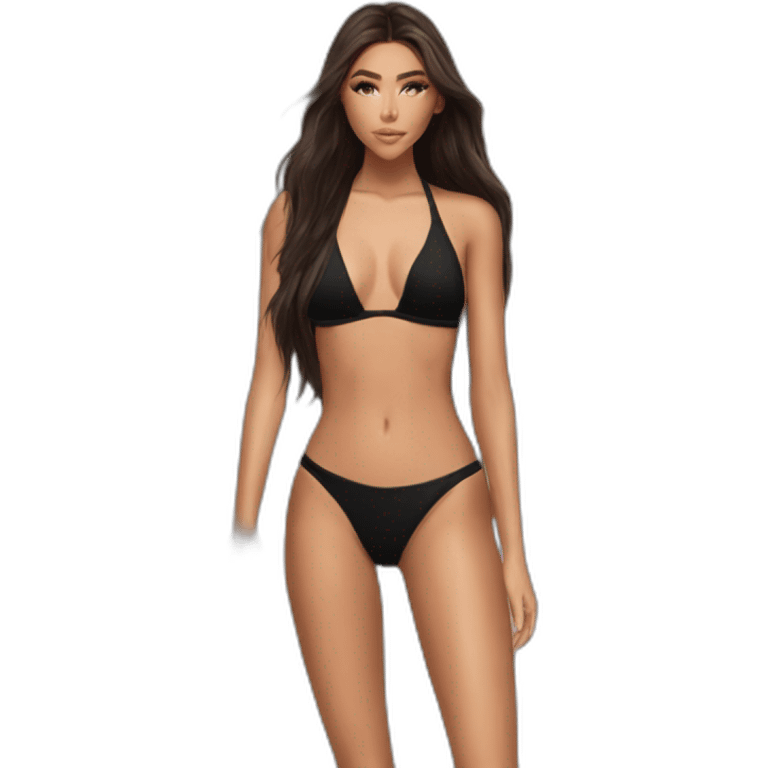 madison beer black bikini emoji